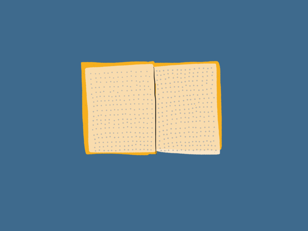 Illustration of bullet journal 01/04 by Chloë King